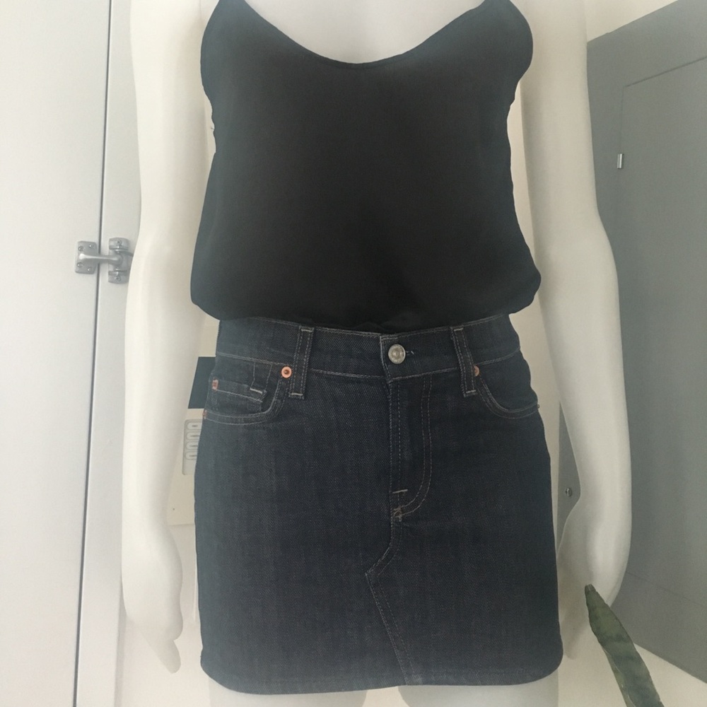 7 For All Mankind Roxanne denim mini sz 24